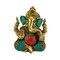 Brass Ganesha Statue Idol Showpiece Ganpati Figurine God of Luck and Success Home Decoration Elephant God Return Gifts for Housewarming Pooja Diwali Decoration